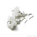 Snow White Floral Fantasy Silver Fairy Tale Crystal Earrings