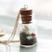 Terrarium Necklace - "A Bunny's World" Jar Terrarium Necklace