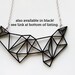 Geometric Necklace - Modern Minimalist Triangle and Prism Necklace
