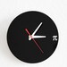 Pi Wall Clock - Geek, Nerd, Math Chic