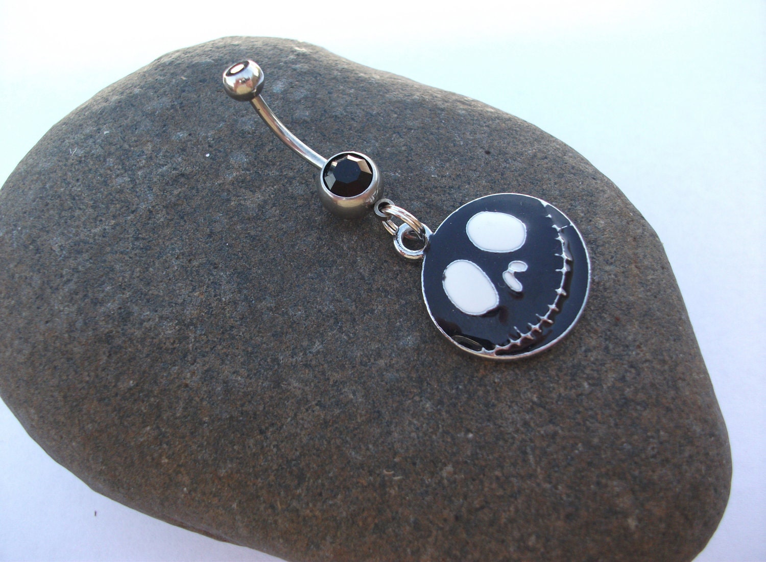 Nightmare Before Christmas Belly Ring 14 Gauge