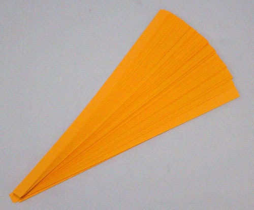 Lucky Stars Paper Strips (100): Bright Orange