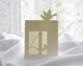 Table Numbers, Dove, Cutout, Scrapbook, Papercut by Mama Tita
