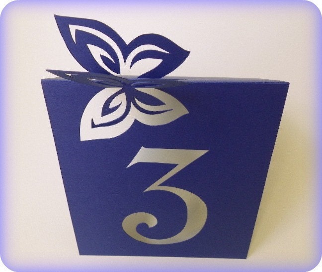 Table Numbers, Butterfly, Cutout, Scrapbook, Papercut by Mama Tita