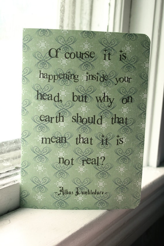 Albus Dumbledore Journal - Inside Your Head Quote