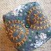 Felt Gray Hand Embroidered Pin Cushion