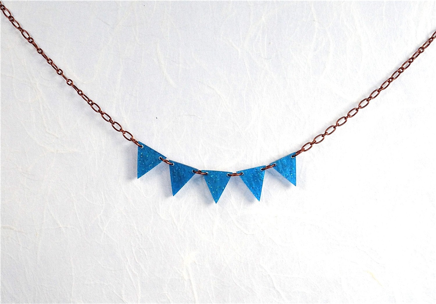 Sailors Ocean Blue Geometry Necklace