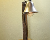 Industrial Not So Chic Found Metal Artifact Lamp Number 61 Desk Lamp