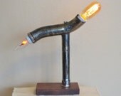 Found Metal Artifact Lamp Number 58