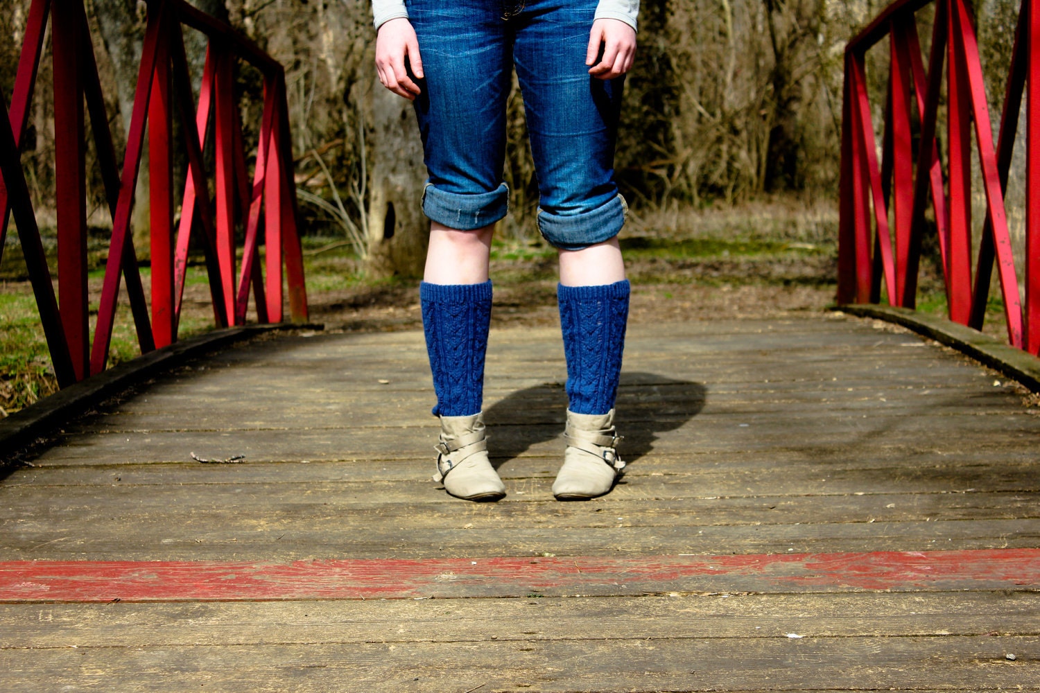 Legwarmers "Also, I can kill you with my brain" - Handmade - Firefly inspired
