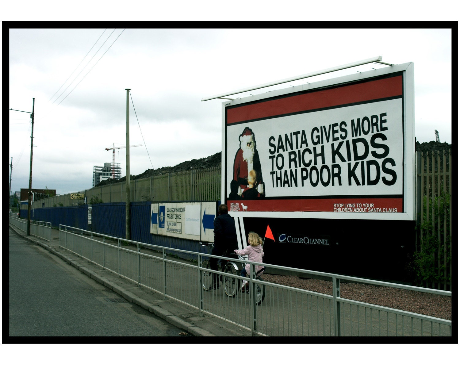 Santa Gives More to Rich Kids Than Poor Kids - Billboard (Digital Print)
