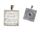 Buy 2 Get 1 Free Doctor Who Police Box Door Sign Key Chain, Key Ring, Pendant, Pet Tag