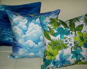 Free US shipping Elegant Designer 18x18 Pillow Cover with Invisible zipper closure  Flower Print