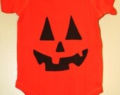 Little Pumpkin Onesie in Orange