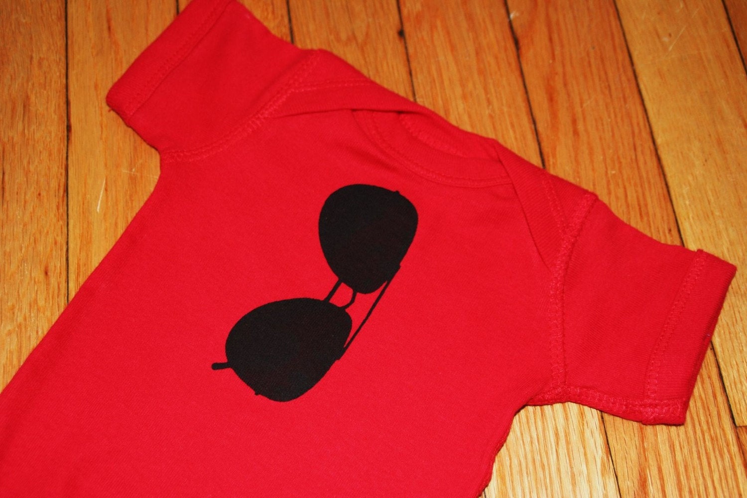 THE ORIGINAL Aviator Sunglasses Onesie in Blue