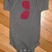 THE ORIGINAL Aviator Sunglasses Onesie in Charcoal with Deep Magenta Pink Aviators