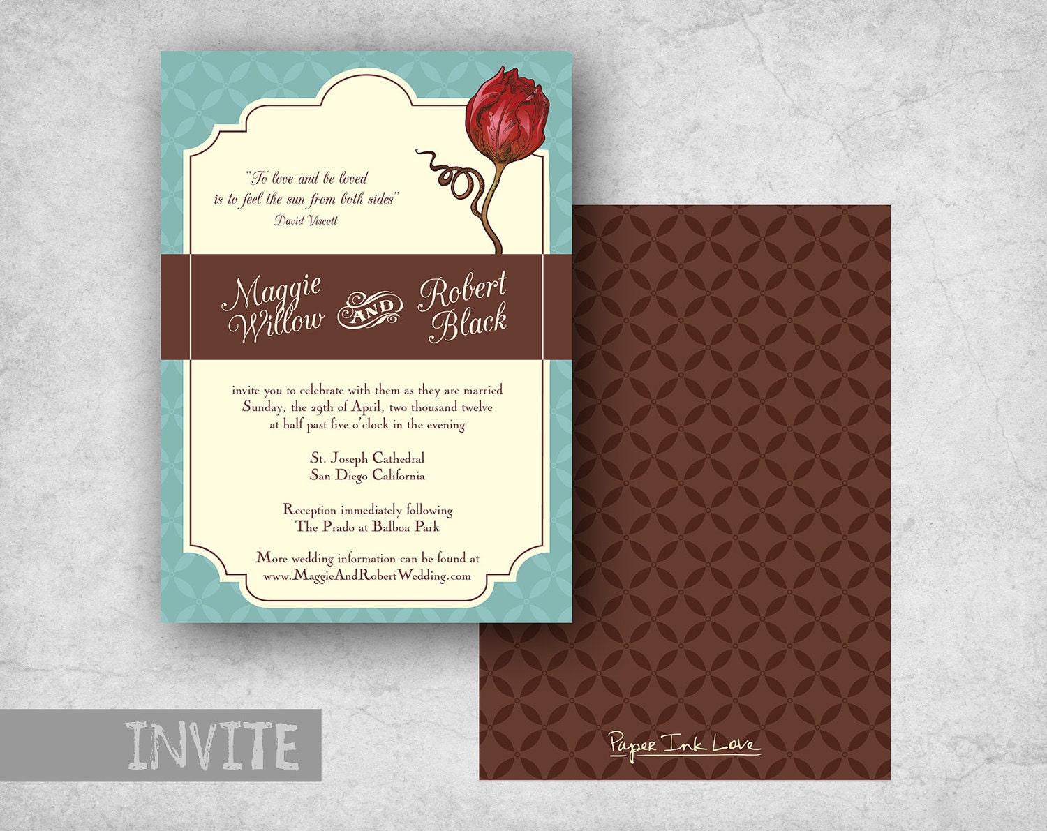 20 Vintage Wedding Invitations, Party Invitations, Save The Date Cards - Style PIL-012
