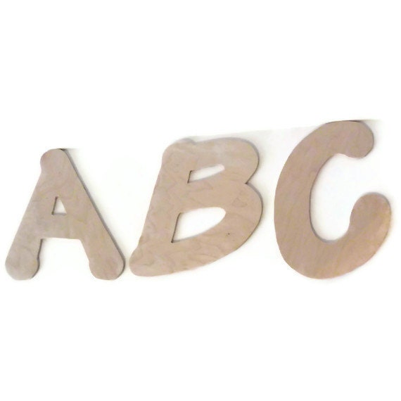 Unfinished Wood Letters 10 Inches DIY