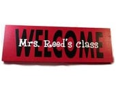 Handmade Teacher Gift Custom Classroom Sign - HookUUpCustomCrafts