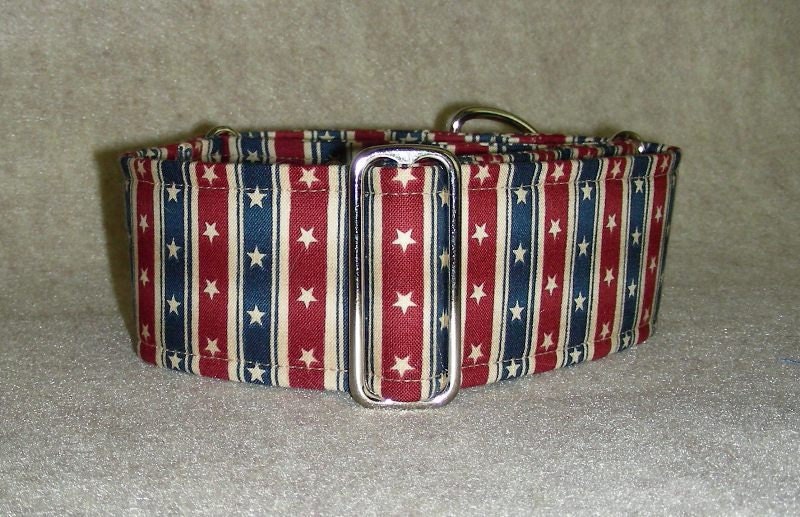 2 Inch Martingale Collar, Greyhound Collar, Patriotic