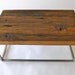 Coffee Table / Reclaimed Barnwood with metal legs / Colton Table