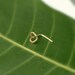 Valentine Heart Nose Ring Stud 14K Gold Filled Handcrafted Heart Shape