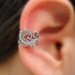 Sterling Silver Handcrafted Textured Ear Cuff Cartilage/catchless/helix