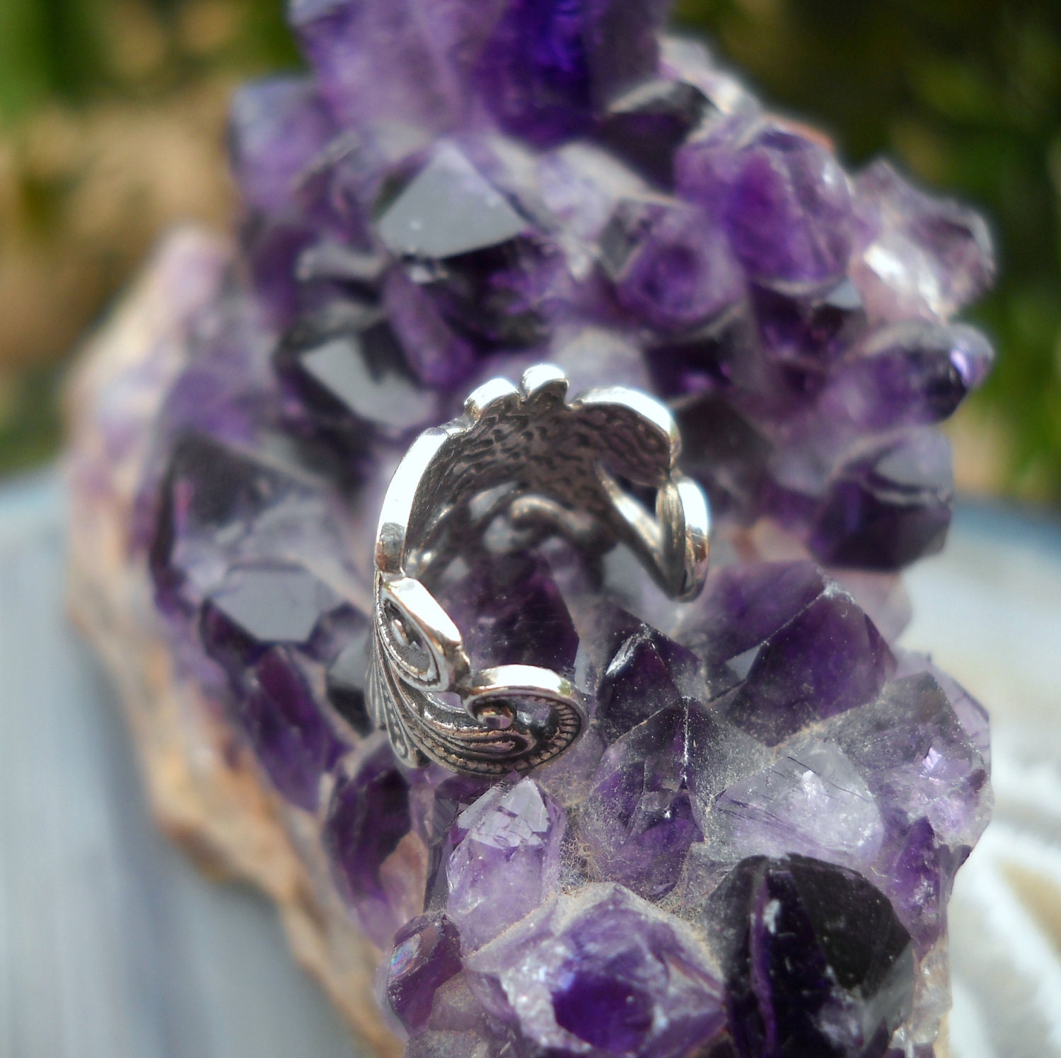 Sterling Silver Handcrafted Textured Ear Cuff Cartilage/catchless/helix