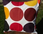 fall colors pillow  - spot pillow - dotty pillow - 18 inch pillow - decorative pillow - fall pillow - throw pillow - decor pillow