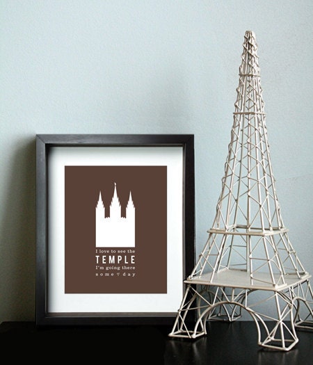 I Love to See the Temple - LDS Primary Song Print