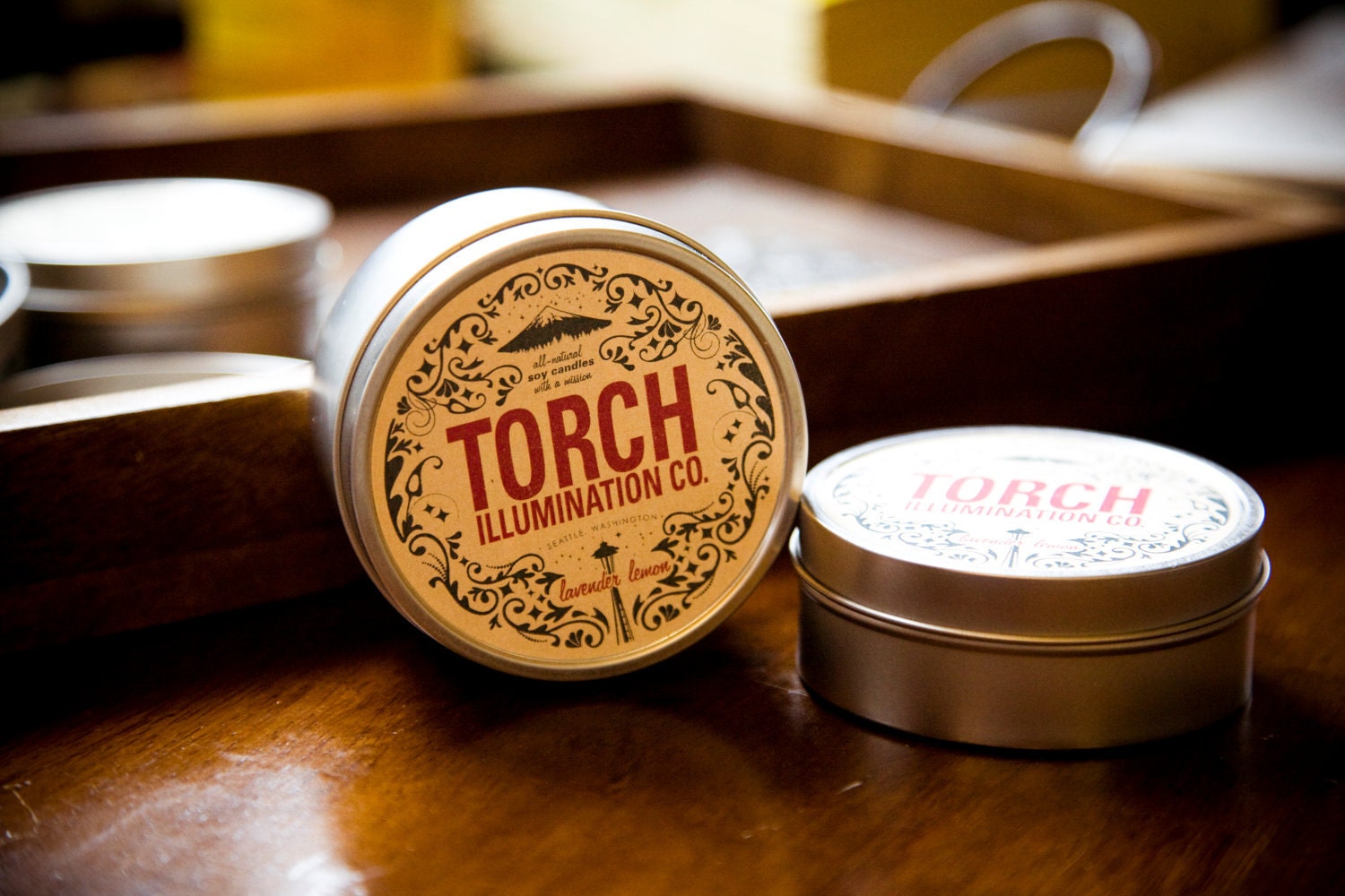 4 oz. Torch Illumination Lavender lemon - Soy Candle