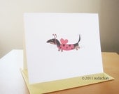 Dachshund Dressed as Ladybug Note Cards (set of 10)