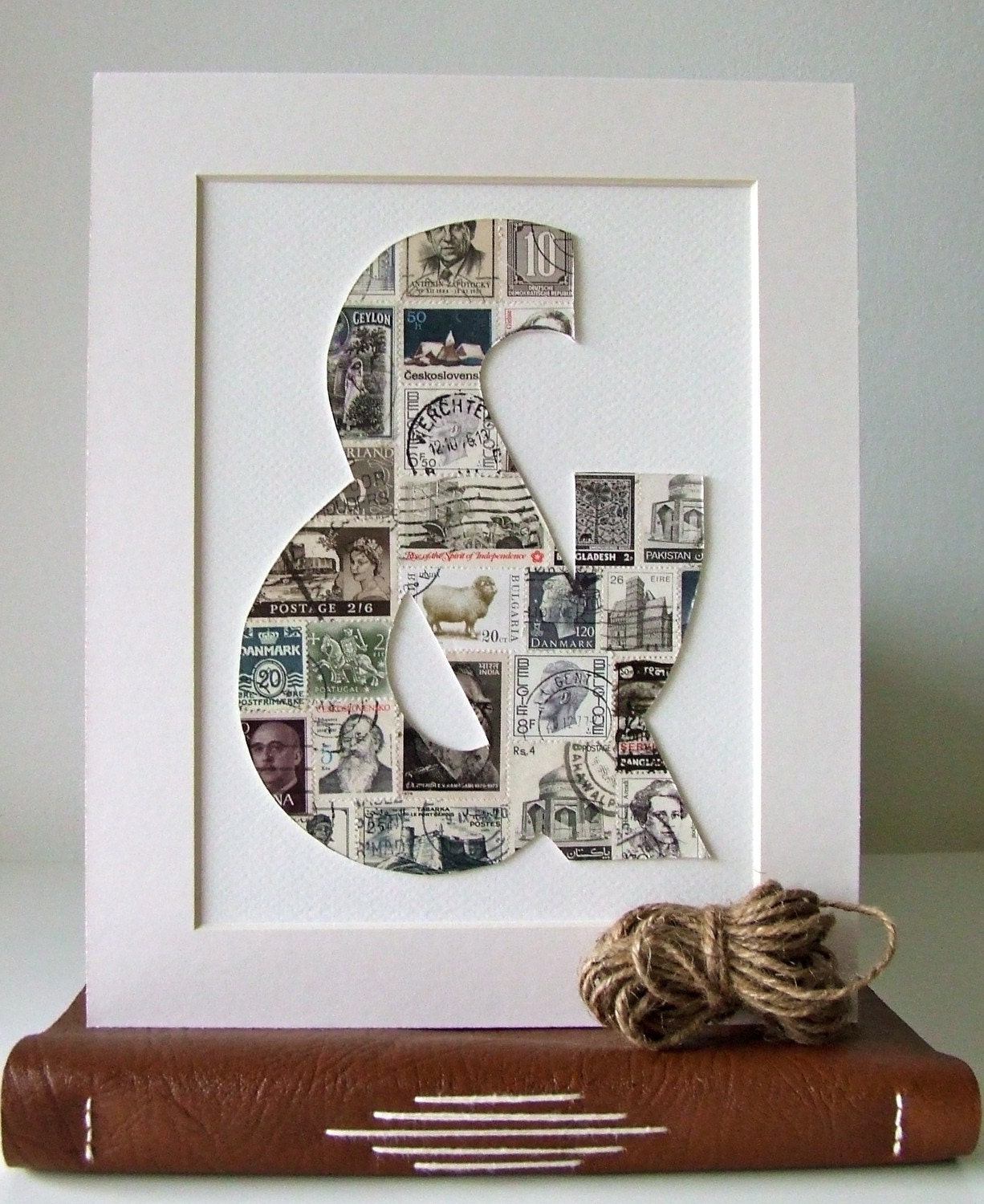 PICK YOUR OWN. Mounted Postage Stamp & Ampersand in Monotone.