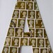 PICK YOUR OWN. Mounted Postage Stamp Letter in First Class Gold.