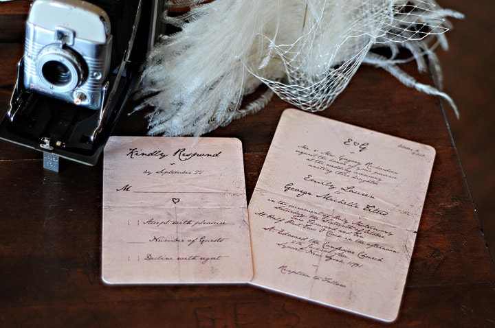 SAMPLE - Mr. Darcy's Letter Wedding Invitation - 9260907-I