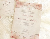 French Floral Shabby Chic Wedding Invitations - Vintage Parisian - SAMPLE - 9260908-I