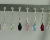 Sterling Silver Swarovski Crystal Drop Earrings