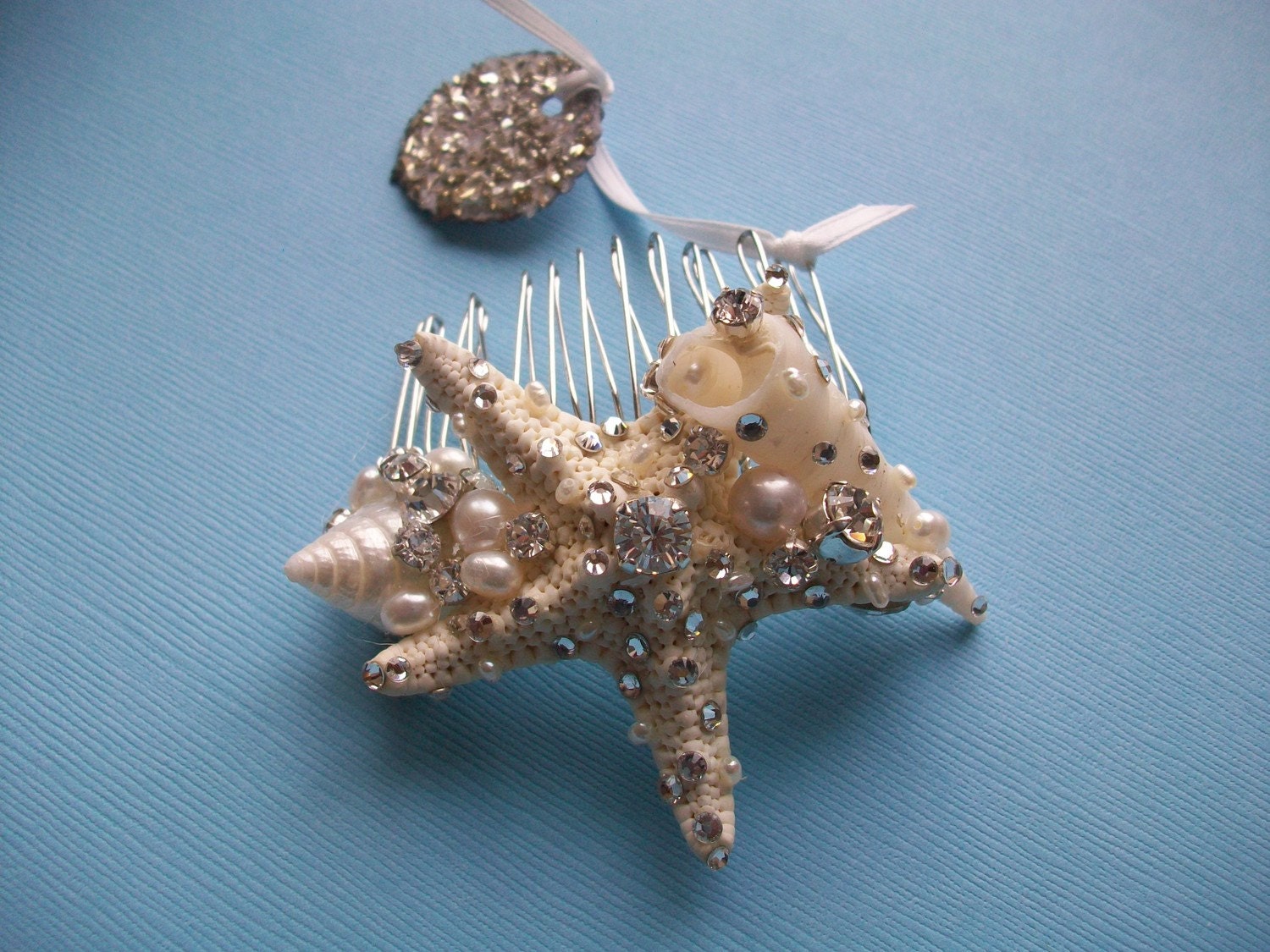 Wedding Hair Comb - Starfish