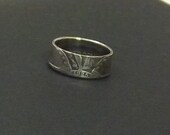 Silver coin ring  Standing Liberty quarter year 1925 size 7 90% fine silver jewelry