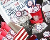 4th of July  Party Package - (4) PDF Printable Files