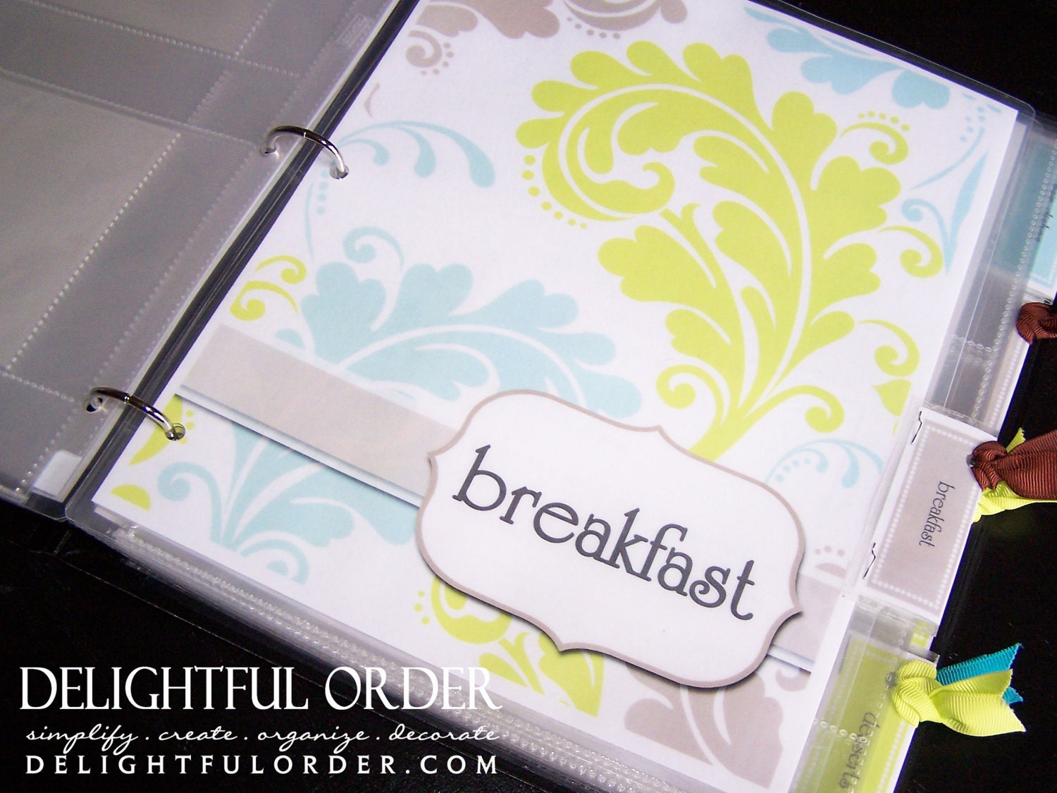 Recipe Binder Organizer- (12 pages) PDF Printable Files