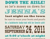 Cowgirl Western Bachelorette Party Invitation