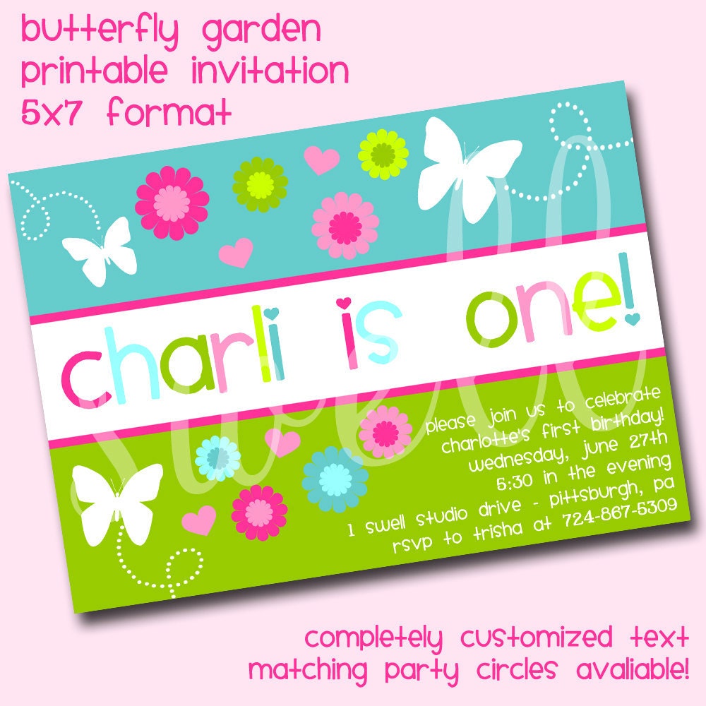 Butterfly Party Invitation