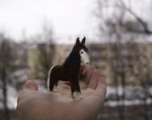 Felted horse, felted toy, miniature horse, farm animals, natural wool toy