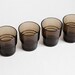 6 French Vereco Stack Cups in Warm Grey