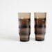 6 French Vereco Stack Cups in Warm Grey