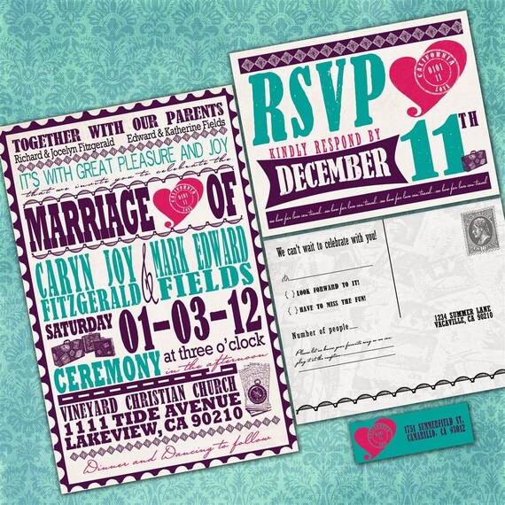 Wedding Invitation Sample Packet