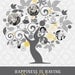 Personalized Family Tree - Custom Art From Your Photos -  Christmas, Anniversary or Housewarming Gift
