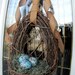 Spring Wreath Easter Wreath Grapevine Door Wreath Basket Decor..."Blue Eggs"