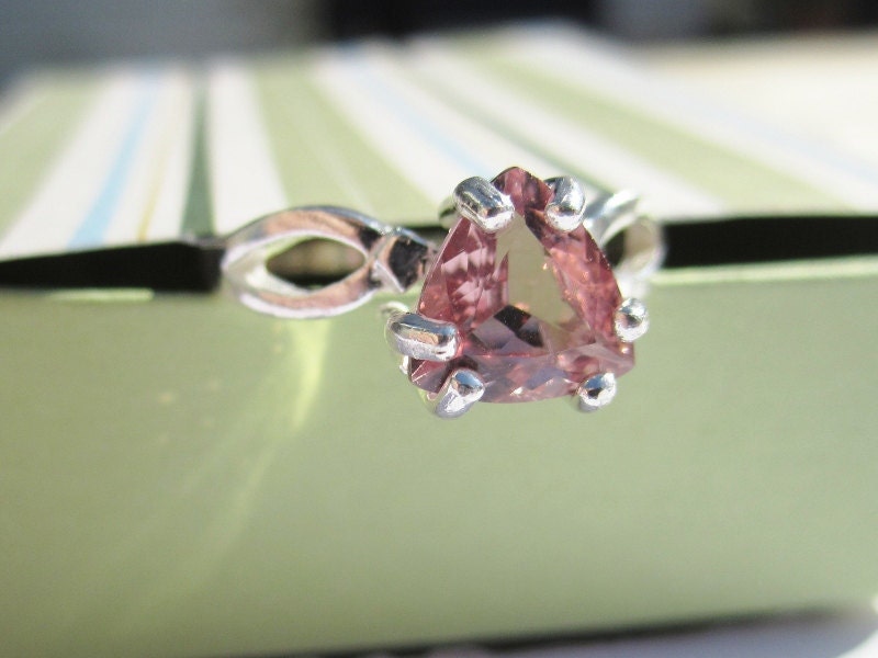 Natural Pink Tourmaline Ring - Size 7 - CobbledStone